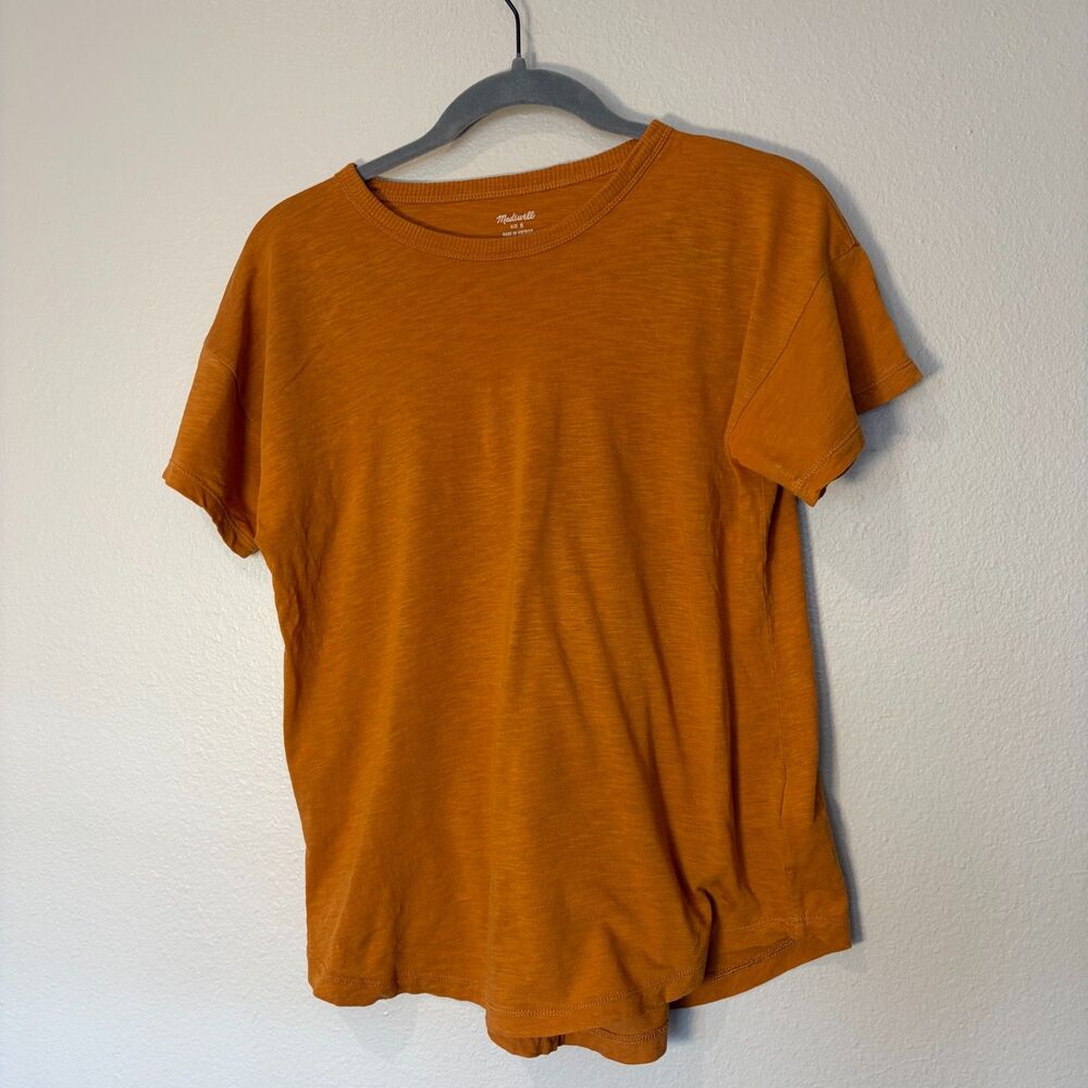 Madewell Cotton Tee Burnt Orange S